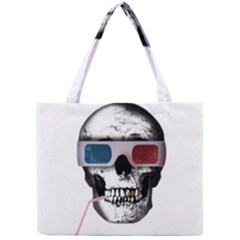 Cinema Skull Mini Tote Bag by Valentinaart