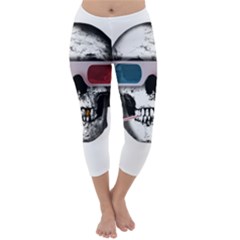 Cinema Skull Capri Winter Leggings 