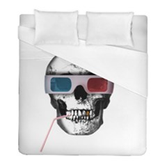 Cinema Skull Duvet Cover (full/ Double Size) by Valentinaart