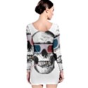 Cinema Skull Long Sleeve Velvet Bodycon Dress View2