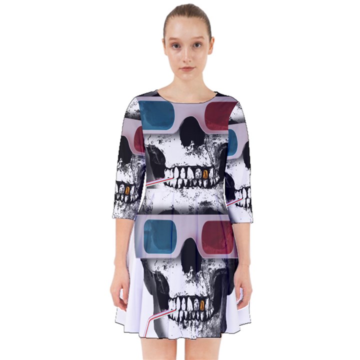 Cinema Skull Smock Dress