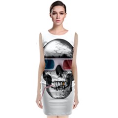 Cinema Skull Sleeveless Velvet Midi Dress by Valentinaart