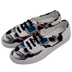 Cinema Skull Men s Classic Low Top Sneakers by Valentinaart