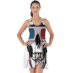 Cinema Skull Show Some Back Chiffon Dress