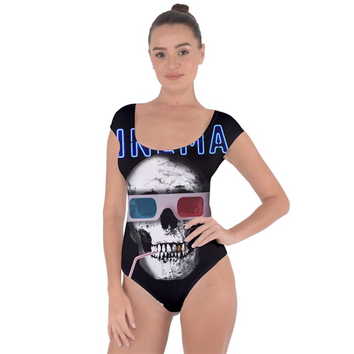 Cinema Skull Short Sleeve Leotard 