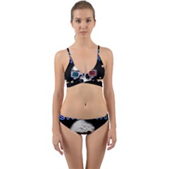 Cinema Skull Wrap Around Bikini Set