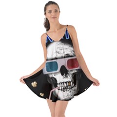 Cinema Skull Love The Sun Cover Up by Valentinaart