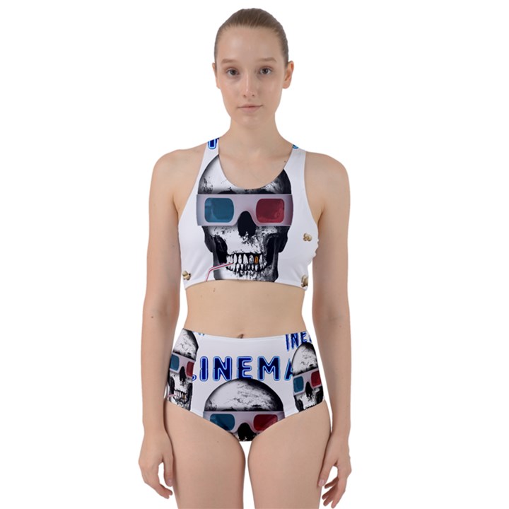 Cinema Skull Racer Back Bikini Set