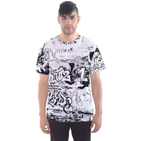 Graffiti Men s Sports Mesh Tee by Valentinaart