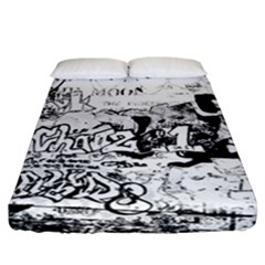 Graffiti Fitted Sheet (california King Size) by Valentinaart