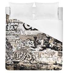 Graffiti Duvet Cover (queen Size) by Valentinaart