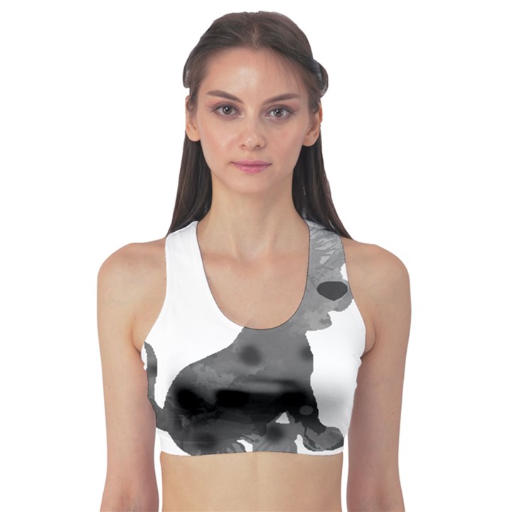 Dalmatian Inspired Silhouette Sports Bra