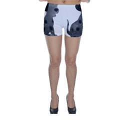 Dalmatian Inspired Silhouette Skinny Shorts by InspiredShadows