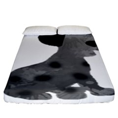 Dalmatian Inspired Silhouette Fitted Sheet (king Size) by InspiredShadows