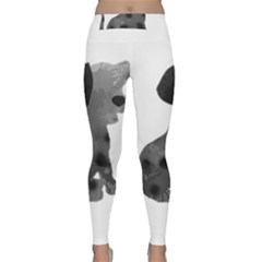 Dalmatian Inspired Silhouette Classic Yoga Leggings by InspiredShadows