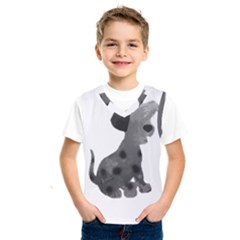 Dalmatian Inspired Silhouette Kids  Sportswear by InspiredShadows