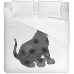 Dalmatian Inspired Silhouette Duvet Cover (king Size) by InspiredShadows