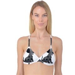 Dalmatian Inspired Silhouette Reversible Tri Bikini Top by InspiredShadows