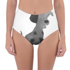 Dalmatian Inspired Silhouette Reversible High-waist Bikini Bottoms by InspiredShadows