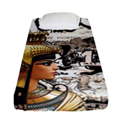 Cleopatra Fitted Sheet (single Size) by Valentinaart