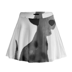 Dalmatian Inspired Silhouette Mini Flare Skirt by InspiredShadows