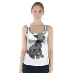 Dalmatian Inspired Silhouette Racer Back Sports Top by InspiredShadows