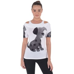 Dalmatian Inspired Silhouette Short Sleeve Top