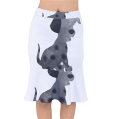 Dalmatian Inspired Silhouette Mermaid Skirt by InspiredShadows