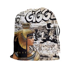 Cleopatra Drawstring Pouches (xxl) by Valentinaart