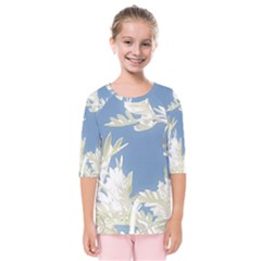 Nature Pattern Kids  Quarter Sleeve Raglan Tee