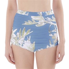 Nature Pattern High-waisted Bikini Bottoms