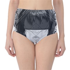 Beautiful Bnw Fractal Feathers For Major Motoko High-waist Bikini Bottoms by jayaprime