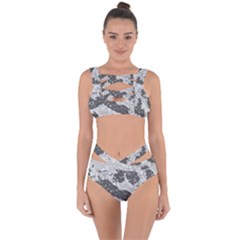 Stone Dragon Camouflage Bandaged Up Bikini Set 