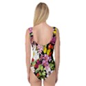 Beautiful,floral,hand painted, flowers,black,background,modern,trendy,girly,retro Princess Tank Leotard  View2