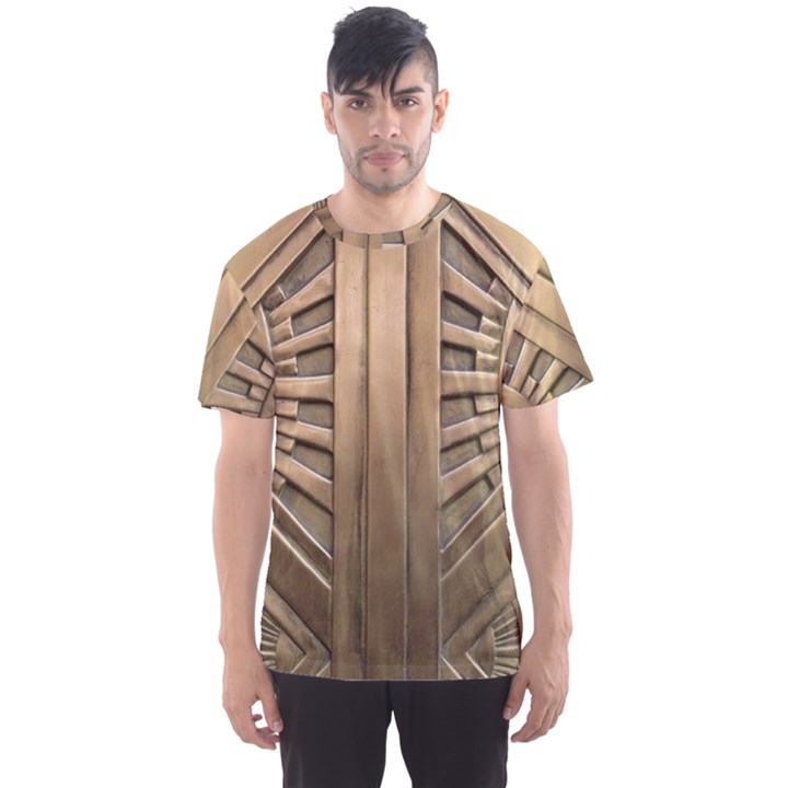 Art deco gold door Men s Sports Mesh Tee