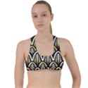 art deco Criss Cross Racerback Sports Bra View1