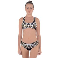 Art Deco Criss Cross Bikini Set by NouveauDesign