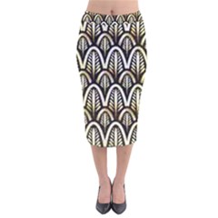 Art Deco Velvet Midi Pencil Skirt by NouveauDesign