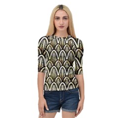 Art Deco Quarter Sleeve Raglan Tee