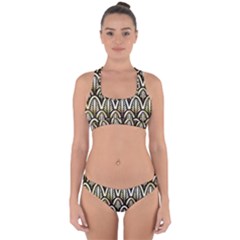 Art Deco Cross Back Hipster Bikini Set