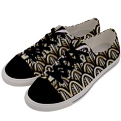 Art Deco Men s Low Top Canvas Sneakers