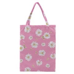 Pink Flowers Classic Tote Bag by NouveauDesign