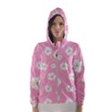 pink flowers Hooded Wind Breaker (Women) View1