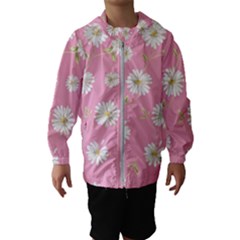 Pink Flowers Hooded Wind Breaker (kids) by NouveauDesign