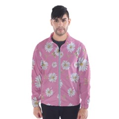 Pink Flowers Wind Breaker (men) by NouveauDesign