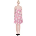 pink flowers Spaghetti Strap Velvet Dress View2