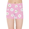 pink flowers Kids Sports Shorts View1