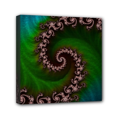 Benthic Saltlife Fractal Tribute For Reef Divers Mini Canvas 6  X 6  by jayaprime