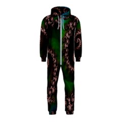 Benthic Saltlife Fractal Tribute For Reef Divers Hooded Jumpsuit (kids) by jayaprime