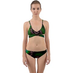 Benthic Saltlife Fractal Tribute For Reef Divers Wrap Around Bikini Set by jayaprime